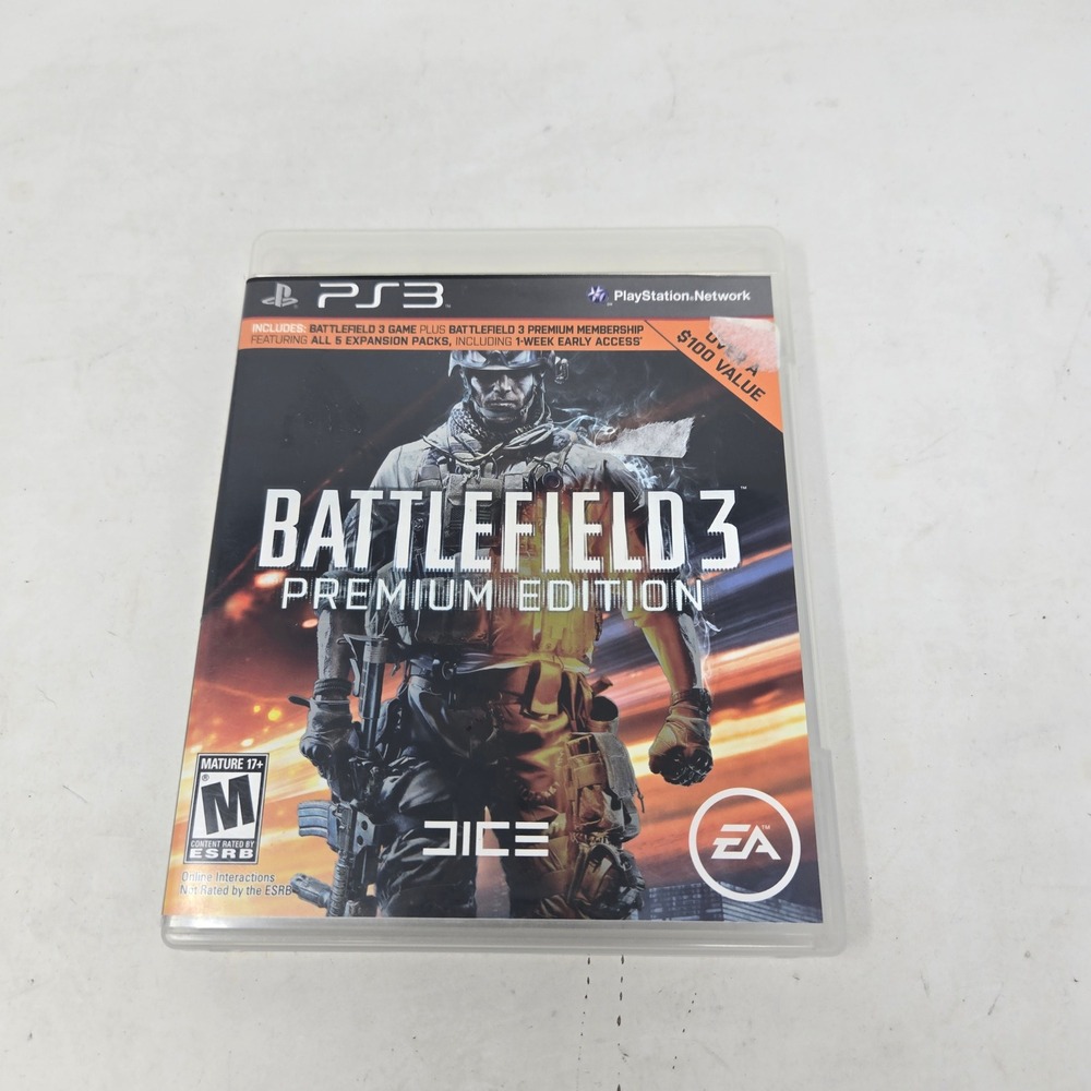 Battlefield 3 Premium Edition Sony PS3 PlayStation 3 EA DICE Complete Game